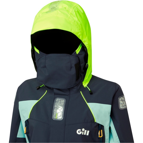 2026 Gill Da Donna OS2 Giacca E Pantaloni Da Vela Offshore GWOOJATCSNEN - Eggshell / Navy
